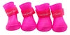 Pet Rain Boots for Dogs Eco-Friendly Cute Waterproof PVC Rubber Elastic Strap Non-Slip Sole Solid for Outdoor Walks 8 Colors All