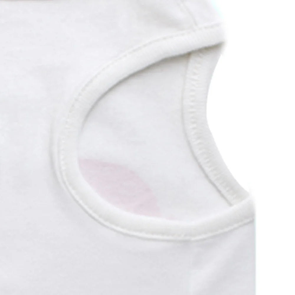 Wholesale Cute Love Heart Printed Eco-Friendly Dog T-Shirt Cheap Price Summer Apparel for Pets Cotton Size XS Spring/Summer