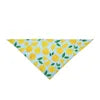 Floral Bandana Triangle Scarf for Dogs New Spring Summer Pet Apparel Accessory with Printed Flowers for Winter Fall Seasons