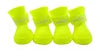 Pet Rain Boots for Dogs Eco-Friendly Cute Waterproof PVC Rubber Elastic Strap Non-Slip Sole Solid for Outdoor Walks 8 Colors All