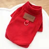 Wholesale 10 Colors Leisure Fashionable Comfortable Polyester Pet Fleece Jacket Sweater Cute Cat Clothes Harness Ring Big Dogs