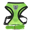 Factory Cheap Breathable Mesh Cloth Dog Lift Leash Harness Set Solid Pure Color Reflective Feature Fur Pet Vest Harnesses