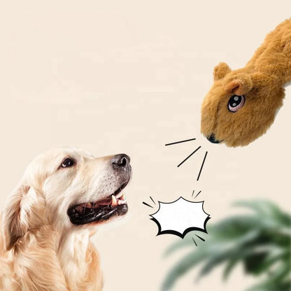 Cheap Cartoon Dog Chew Sound Making Interactive Plush Toy for Small Animals and Cat Training Includes Rabbit Cow Features