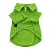 Soft Cotton Classic Solid Plain Dog Polo Shirt Coat for Pets Candy Colors Summer/Spring Seasons XS/XXL Sizes