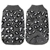 Hot Selling XS Size Leopard Pattern Pet Knitted Sweater Pink Grey Khaki Wool Yarn for Small Dogs Winter Clothes