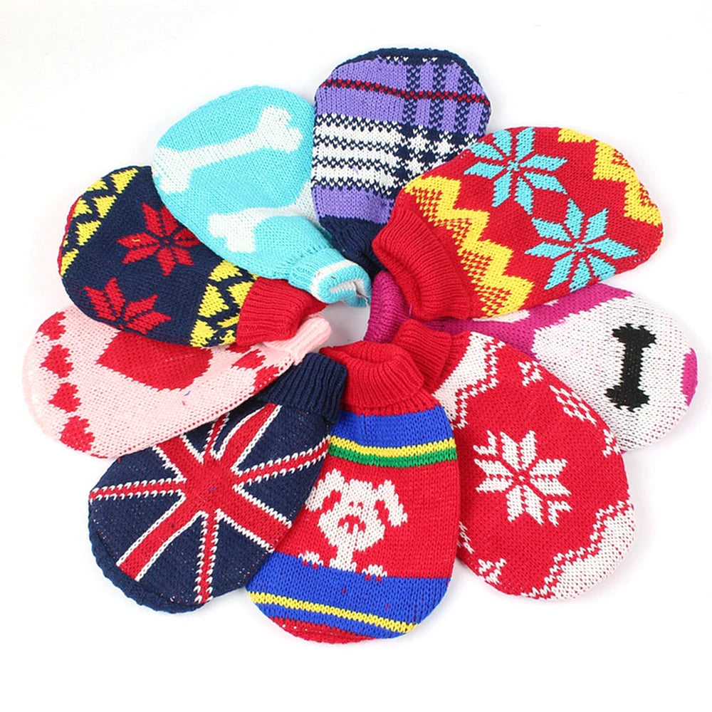 GorisPet Winter Clothes for Large and Small Dogs Solid Pattern Warm Colorful Knit Sweaters Cute and Modern Style for Pets