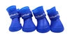 Pet Rain Boots for Dogs Eco-Friendly Cute Waterproof PVC Rubber Elastic Strap Non-Slip Sole Solid for Outdoor Walks 8 Colors All