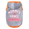 MOMMY'S PRINCE CHARMING Basketball Sports Style Print Pet Dog Hoodie Cotton Clothes Small Dogs Autumn Winter Spring