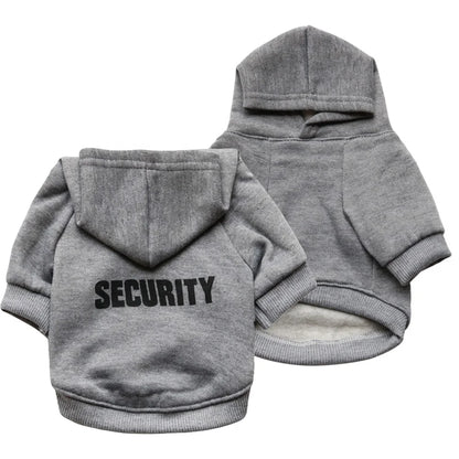 Security XXXL Dog Winter Classic Modern Sport Style Hoodies with Print Made of Fleece Polyester & Cotton for Spring Season