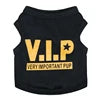 Cool VIP Custom Cotton Dog Clothes for Small Dogs Funny Printed Summer Pet Accessory Sustainable Apparel for Spring