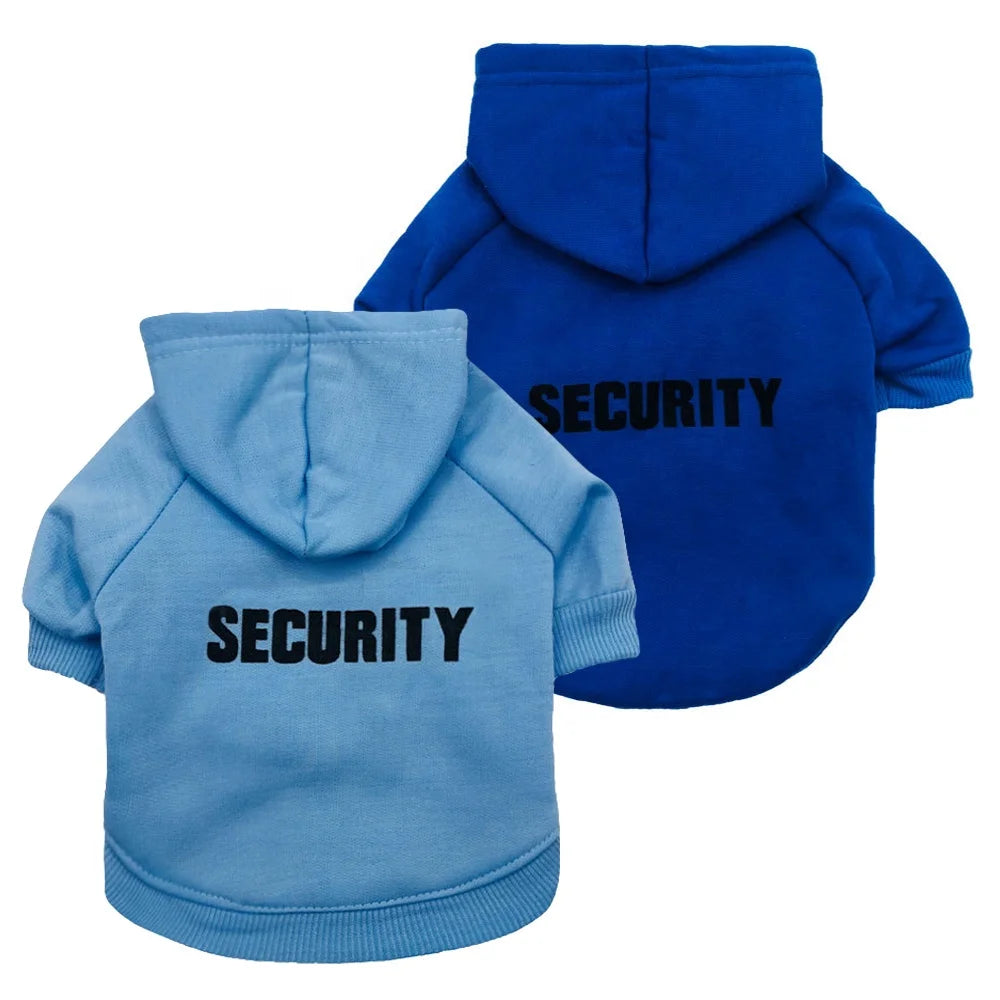 Security XXXL Dog Winter Classic Modern Sport Style Hoodies with Print Made of Fleece Polyester & Cotton for Spring Season