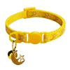 Colorful Shining Star Moon Pet Nylon Collar Soft Adjustable Small Bell Print Buckle Closure for Cats Dogs Pets Accessories