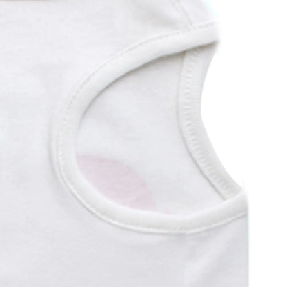Wholesale Cute Love Heart Printed Eco-Friendly Dog T-Shirt Cheap Price Summer Apparel for Pets Cotton Size XS Spring/Summer