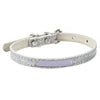 Low MOQ Shining PU Dog Collar with Custom Logo Solid Pattern Cat Neck Collars in XL XXL Sizes Engraved ID Name