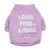 GorisPet Cute Summer Breathable Cotton Dog T-Shirts Lovely Pink Funny Words Print Spring Autumn Available XS XL Sizes