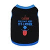 Eco-Friendly Modern Dog Coat with Tongue and Smiling Face Prints Polyester Fleece Material Winter/Fall/Spring Use
