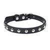 Luxury Classic PU Leather Dog Collar Studs Houndstooth Pattern-13 Colors Available Stylish for Dogs Cats Durable All Seasons