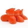 Pet Rain Boots for Dogs Eco-Friendly Cute Waterproof PVC Rubber Elastic Strap Non-Slip Sole Solid for Outdoor Walks 8 Colors All
