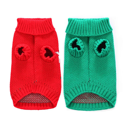 Holiday Design Mrs.Claus Pet Winter Sweater XXL Polyester Cloth Santa Christmas Costume Dog Modern Style Accessory Spring Autumn