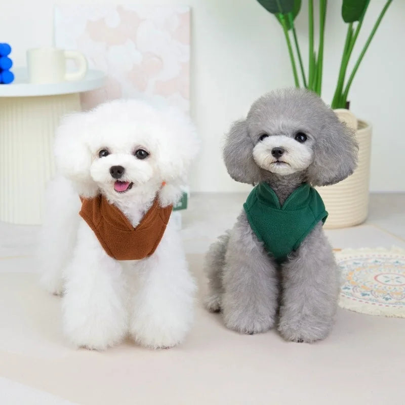 Customizable Logo Luxury Leisure Pet Jacket Polyester Fleece Fabric XS for Winter Spring Customizable Logo Dog Coats Cats Dogs