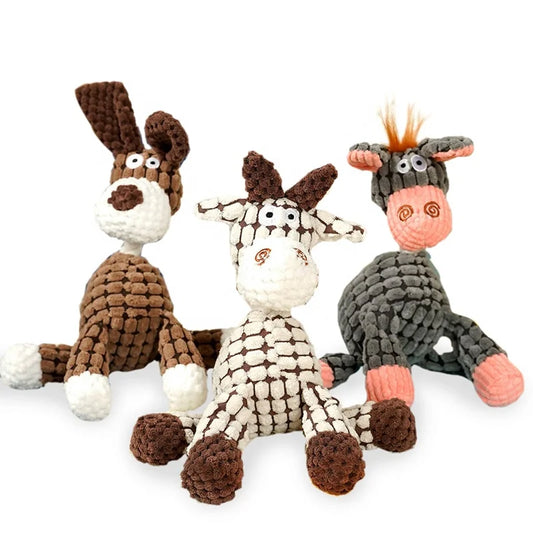 High Quality Durable and Funny Plush Dog Chew Toys Washable Tough Pet Toy Made of Rope Cotton and PP Packed in a Bag
