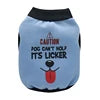 Eco-Friendly Modern Dog Coat with Tongue and Smiling Face Prints Polyester Fleece Material Winter/Fall/Spring Use