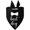 Happy Wedding Propose Marriage Custom Logo Sublimation Dog Bandana 100% Polyester for Fall Winter Summer Pet Apparel Accessory