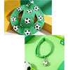 Hot Selling Summer Football Themed Polyester Solid Pet Cat Dog Ear-Flap Sun Fisherman Hat Collar Set Small Pets
