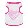Wholesale Cute Love Heart Printed Eco-Friendly Dog T-Shirt Cheap Price Summer Apparel for Pets Cotton Size XS Spring/Summer