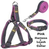 Hot Sale Comfortable & Stylish Denim Pet Harness Leash Collar Set with Buckle Closure-Simple Fashion Design for Dogs All Seasons