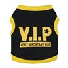 Cool VIP Custom Cotton Dog Clothes for Small Dogs Funny Printed Summer Pet Accessory Sustainable Apparel for Spring