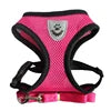 Factory Cheap Breathable Mesh Cloth Dog Lift Leash Harness Set Solid Pure Color Reflective Feature Fur Pet Vest Harnesses