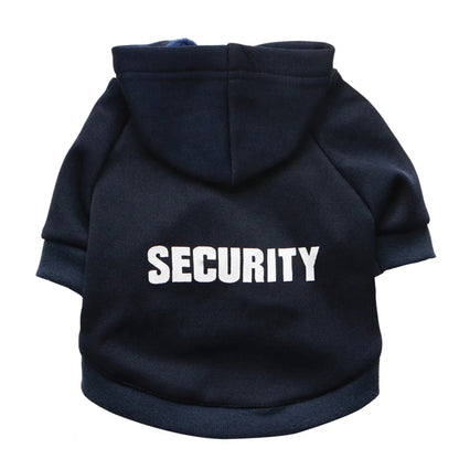 Security XXXL Dog Winter Classic Modern Sport Style Hoodies with Print Made of Fleece Polyester & Cotton for Spring Season
