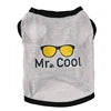 MR COOL Modern Boy Dog Print Hawaiian Shirt Fashionable Sunglasses XS-XL Summer Apparel for Pets Made Cotton Polyester Leisure
