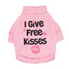 GorisPet Cute Summer Breathable Cotton Dog T-Shirts Lovely Pink Funny Words Print Spring Autumn Available XS XL Sizes