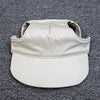 Solid Canvas Pet Sun Hat with Ear Holes-Adjustable Baseball Cap for Dogs & Cats Summer UV Protection Hair Accessories