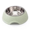 3D Stereoscopic Heart-Shaped Modern Durable Lightweight Dog Feeder Detachable Stand Full Surface Waterproof Pet Food Bowl PP 5L