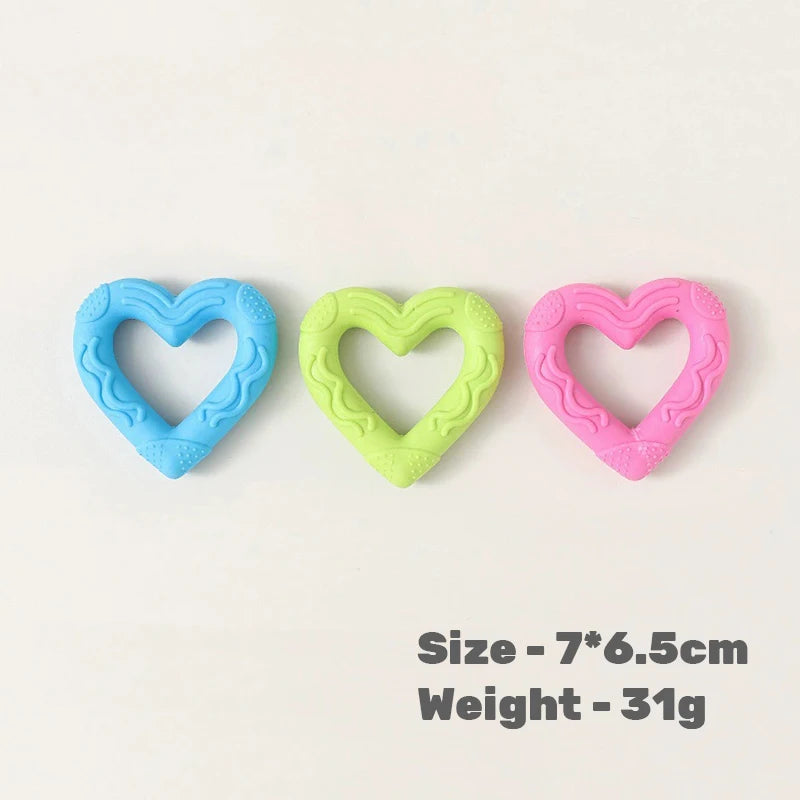 Hot Sale Eco-Friendly TPR Dog Chew Toys Set-Durable Teeth Cleaning Cartoon Molar Teething Rings Bone Star Shapes Puppies Daily