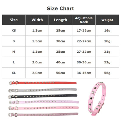 Luxury Classic PU Leather Dog Collar Studs Houndstooth Pattern-13 Colors Available Stylish for Dogs Cats Durable All Seasons
