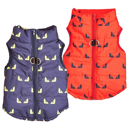 Plaid Pattern Polyester Cotton Padded GorisPet Winter Pet Coat for Small Dogs-Cold Weather Protection Sport Modern