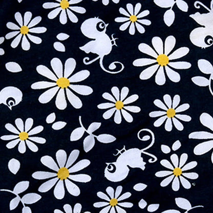 Floral Pattern Cotton Pet Tank Top for Summer Fashionable Sweet Daisy Flowers Birds Print Cute Style for Dogs for Spring Season
