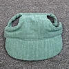 Solid Canvas Pet Sun Hat with Ear Holes-Adjustable Baseball Cap for Dogs & Cats Summer UV Protection Hair Accessories
