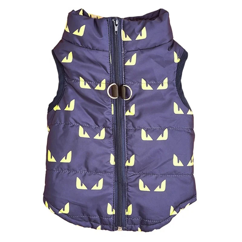Plaid Pattern Polyester Cotton Padded GorisPet Winter Pet Coat for Small Dogs-Cold Weather Protection Sport Modern
