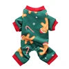 Nordic Popular Cat Dog Pajama Gingerbread Man Print Polyester Winter Summer Coats Jackets High Quality 4 Legs Pants Cute Animal