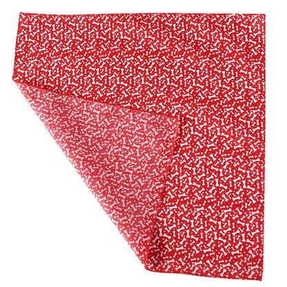 Wholesale Bone Star Print Polyester Cotton Dog Bandana Bone Star Print Soft Washable Reversible Neck Scarf for Small Large Pets
