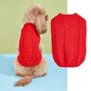 High Quality Autumn Winter Eco-Friendly 100% Cotton Pet Cats Dogs Sweater Fashionable Plaid Twist Knitted Warm Clothing