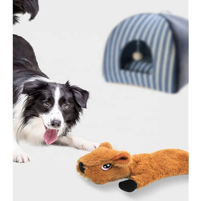 Cheap Cartoon Dog Chew Sound Making Interactive Plush Toy for Small Animals and Cat Training Includes Rabbit Cow Features