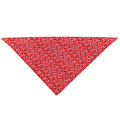 Wholesale Bone Star Print Polyester Cotton Dog Bandana Bone Star Print Soft Washable Reversible Neck Scarf for Small Large Pets