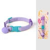 Adjustable Modern Simple Dog & Cat Collar-Soft Polyester with Ribbons Safety Buckle Bell Colorful Elastic 7 Colors Available