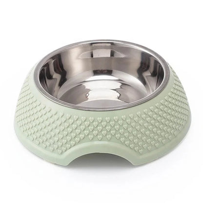 3D Stereoscopic Heart-Shaped Modern Durable Lightweight Dog Feeder Detachable Stand Full Surface Waterproof Pet Food Bowl PP 5L